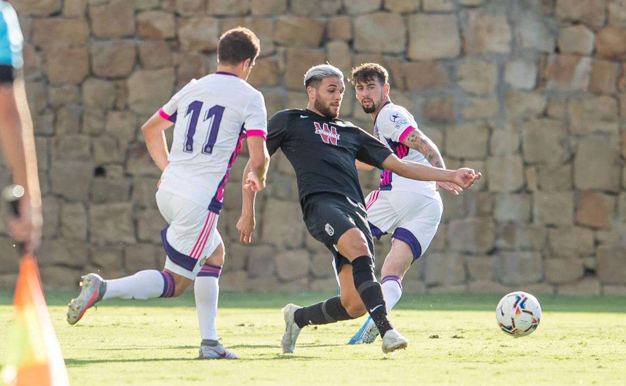 Antoñín durante el partido ante el Valladolid de pretemporada. 