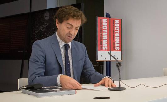 Fernando Bueno, ayer en la presentación de la exposición.