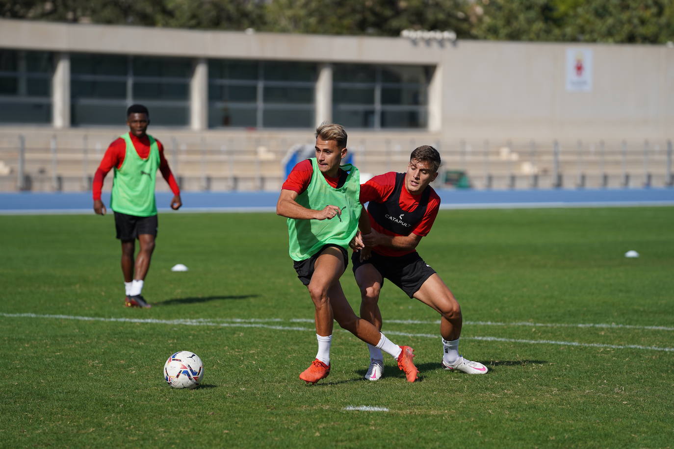 Enbtrenamiento del equipo rojiblanco este lunes