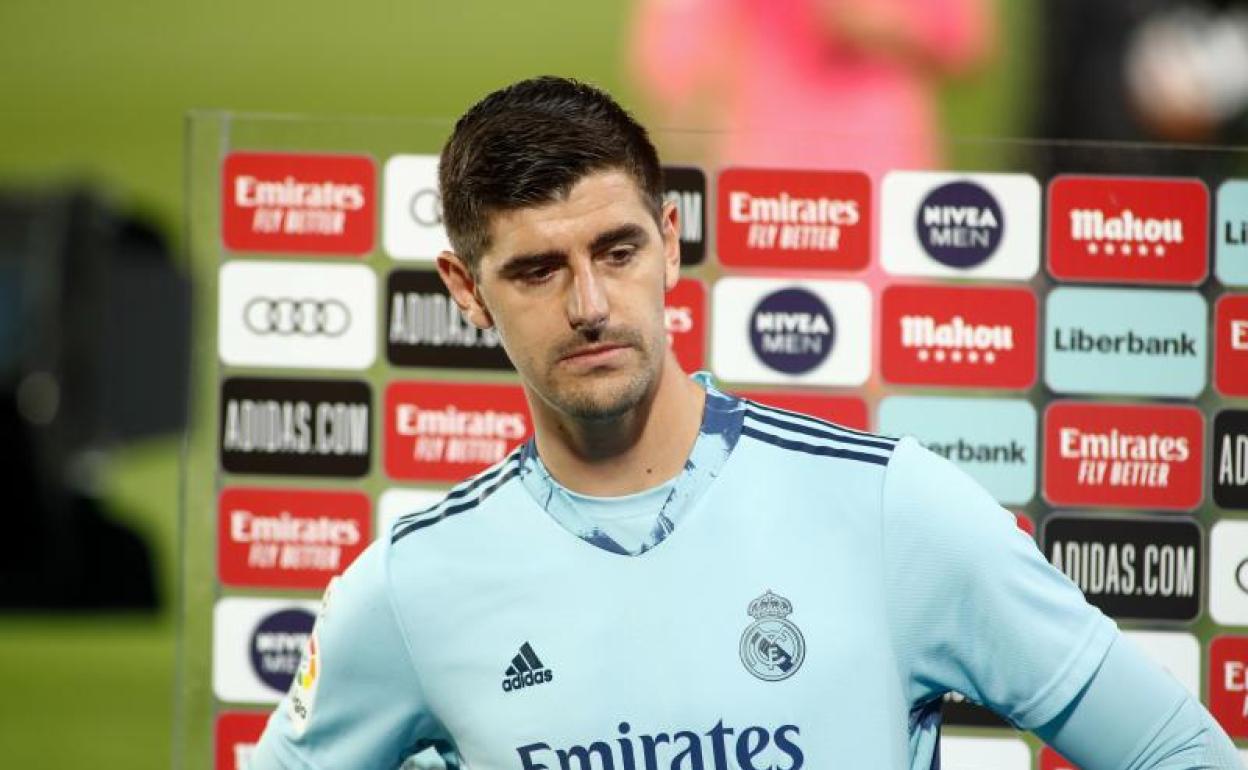 Thibaut Courtois, portero belga del Real Madrid. 