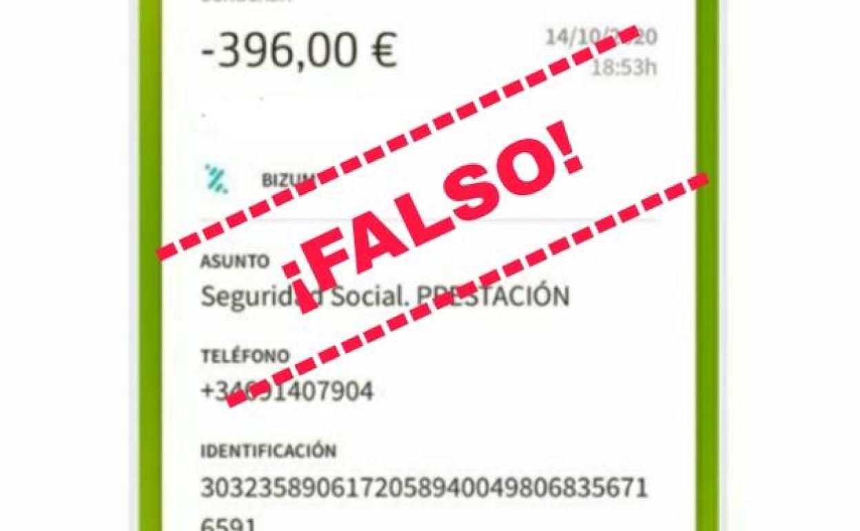 Aviso de la Seguridad Social: el timo del pago a través de Bizum usando su nombre