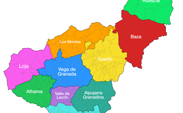 Todos los pueblos confinados de Granada