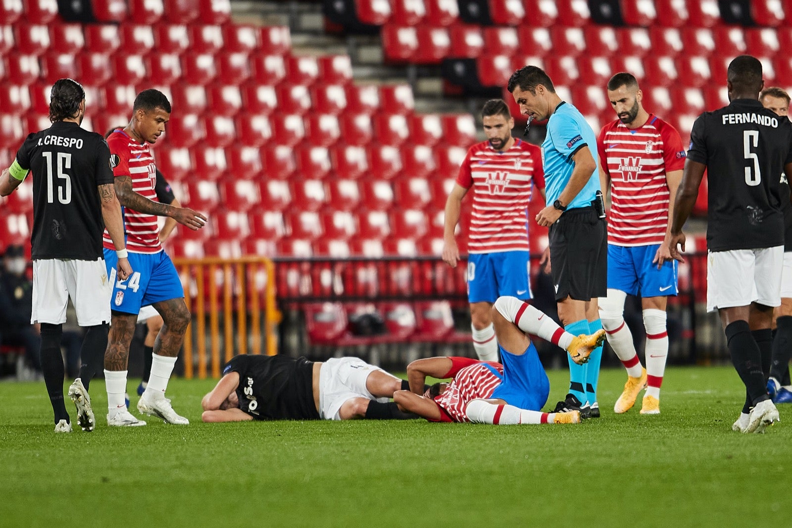 El conjunto rojiblanco se ha estrenado en Europa League en Los Cármenes