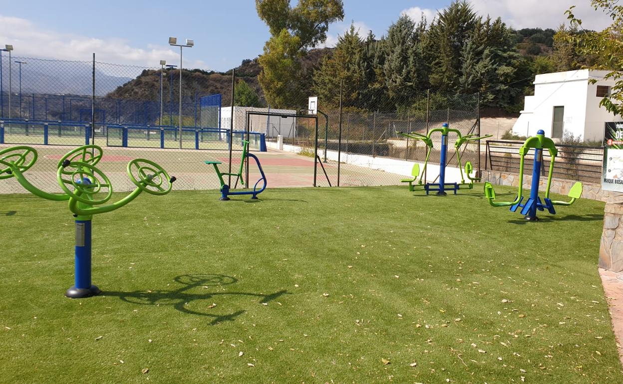 Diputación de Almería construye un parque infantil y biosaludable en el paraje 'Balsa de la Pará' en Canjáyar