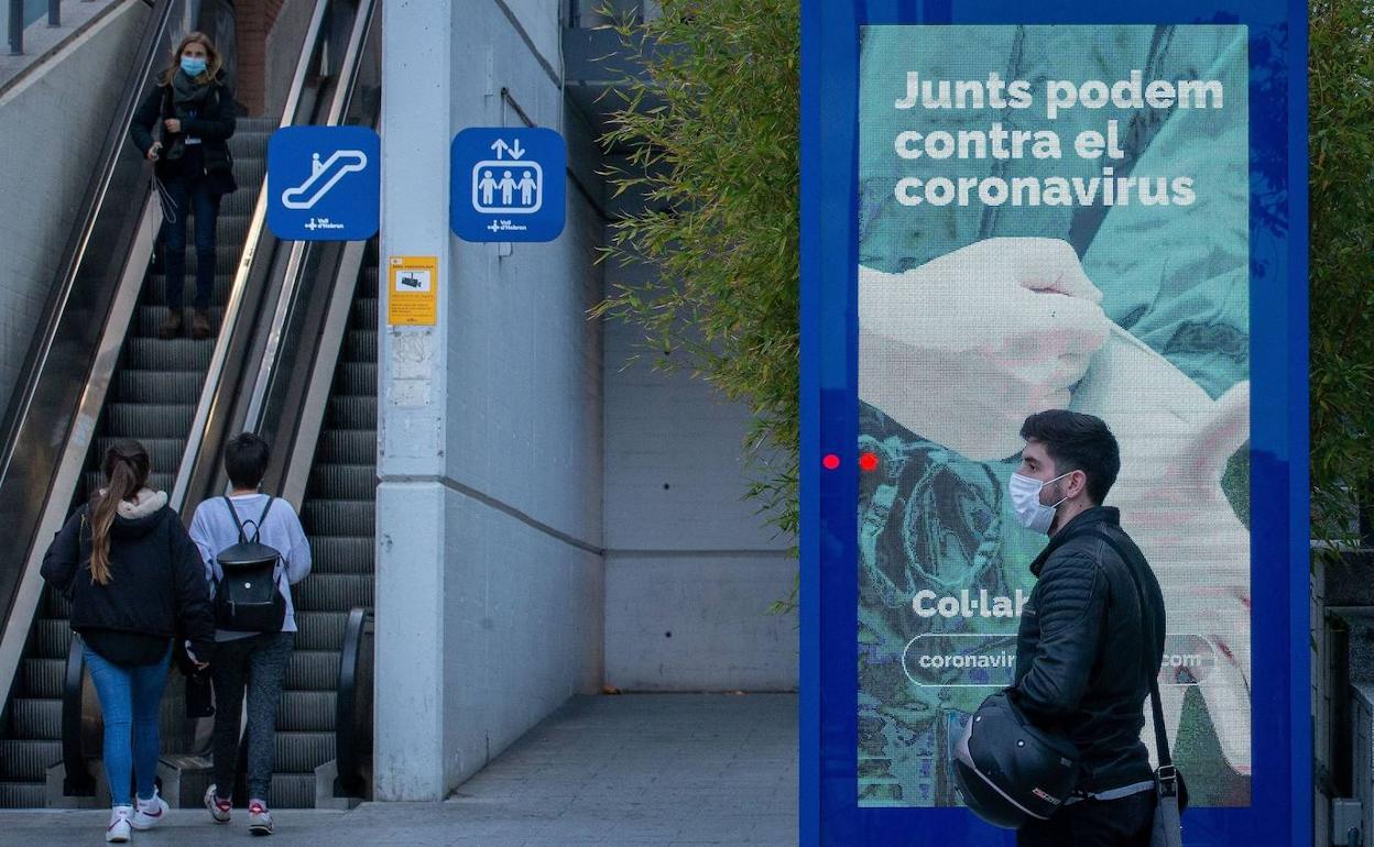 Accesos al hospital Vall d'Hebron en Barcelona.