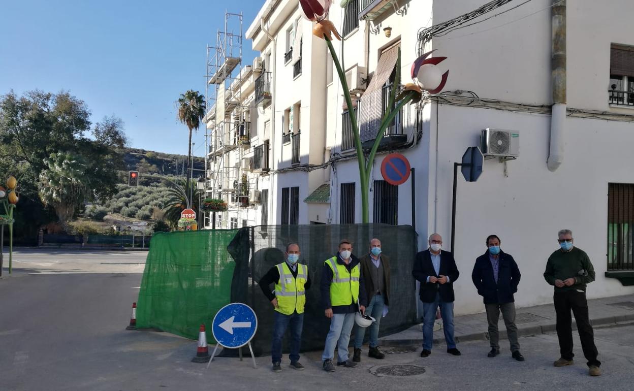 Visita institucional a las obras.