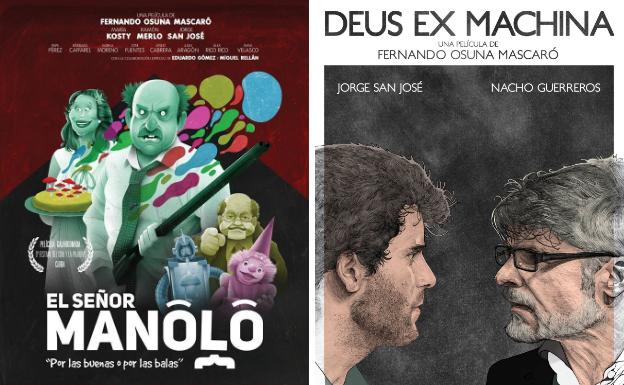 Carteles de las películas del director granadino Fernando Osuna, disponibles Amazon Prime Video. 