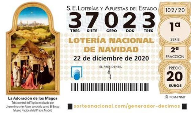 El 37023, quinto premio del sorteo de Lotería de Navidad cae en Madrid, Jaca, Gijón y La Llagosta