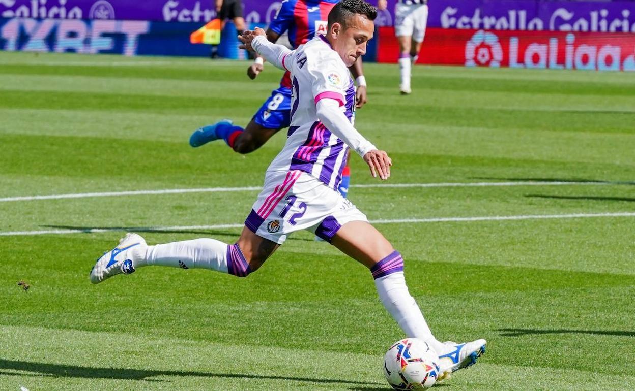 Fabián Orellana anotó el Athletic su primer gol con la camiseta del equipo pucelano. 