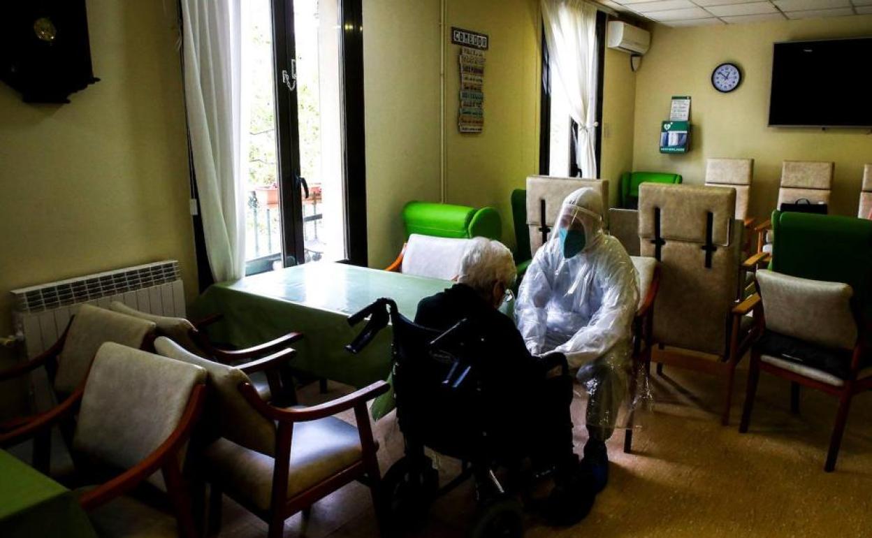 Imagen del interior de una residencia de ancianos de otra provincia española. 