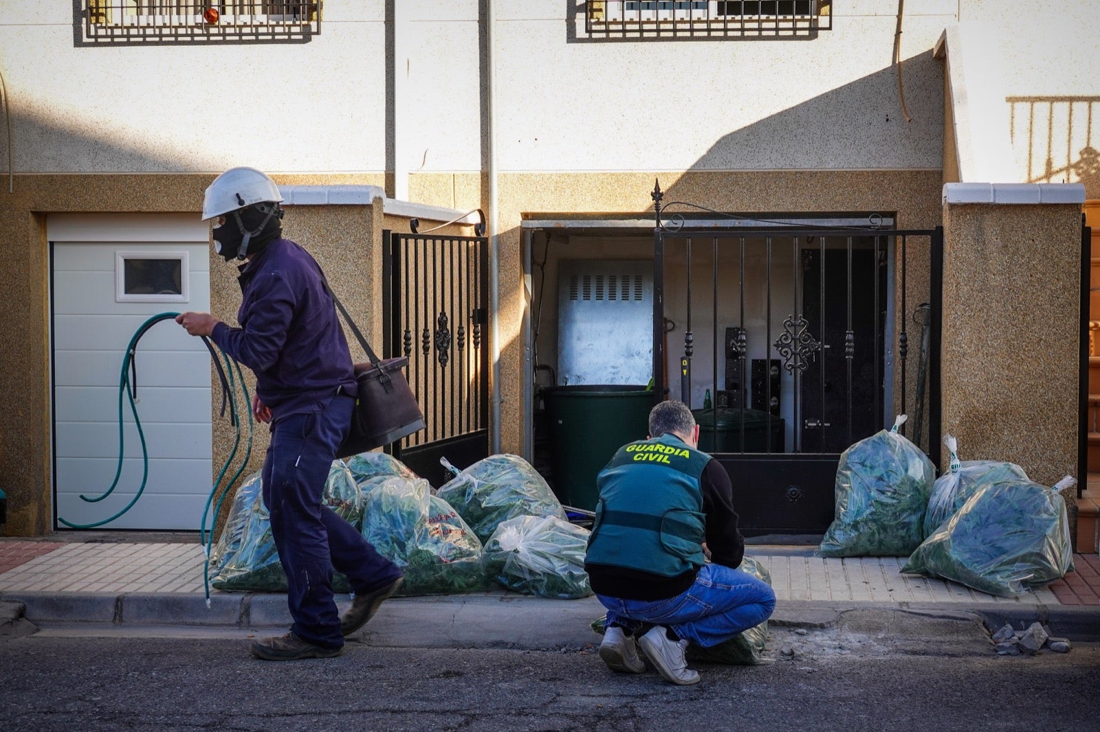 300 guardias civiles, 5.000 plantas, 13 detenidos, armas y coches de lujo