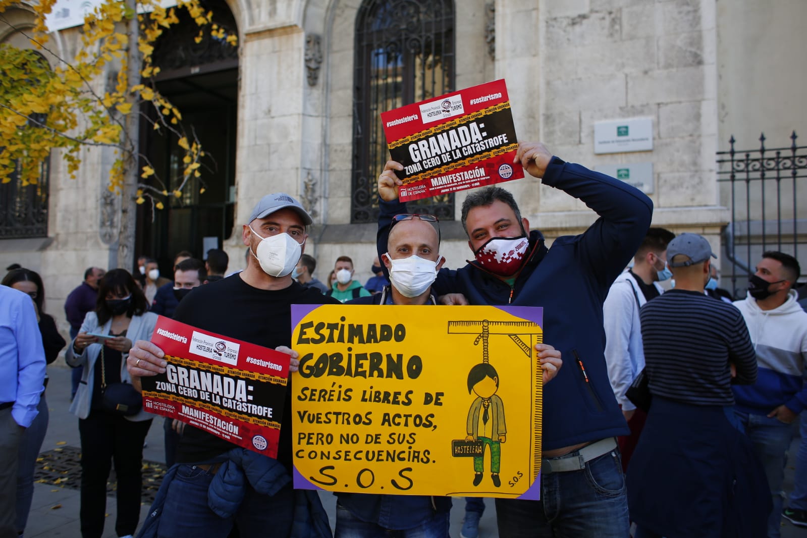 Los manifestantes han accedido a la A-44 al final de su recorrido