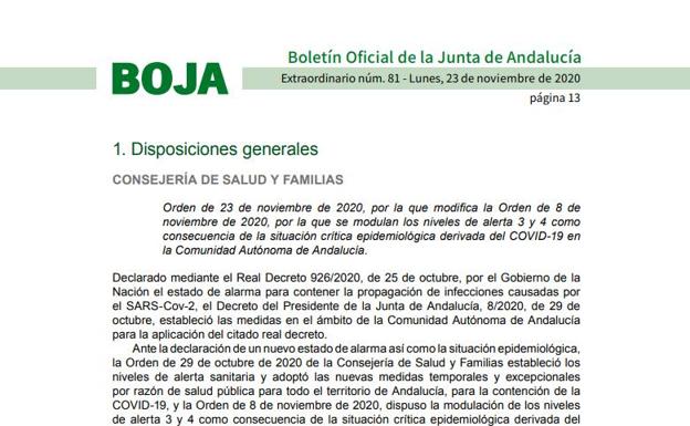 El BOJA publica las nuevas restricciones en Andalucía y Granada: ¿qué se puede hacer y qué está prohibido?