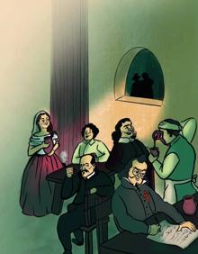 Imagen secundaria 2 - Fermín Valenzuela muestra algunos detalles del libro. 