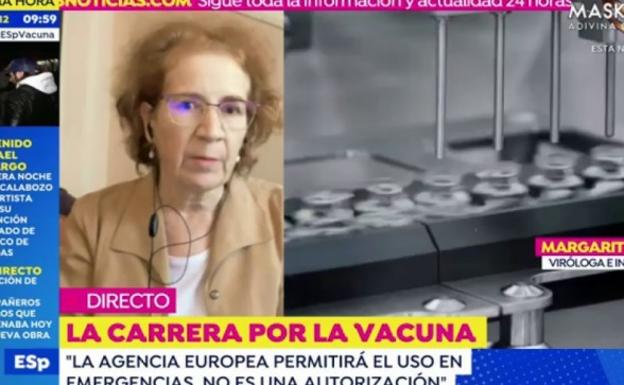Margarita del Val avisa de «la reacción explosiva» de la vacuna y revela cuándo aparecerán los efectos secundarios