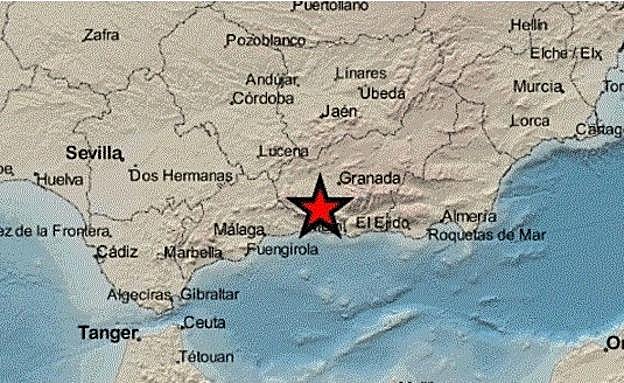 Nuevo terremoto de 3,6 grados registrado en la provincia de Granada