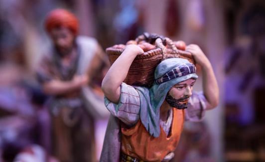 Aldeano, pieza del belén. 