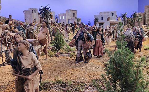 Galería. La exposición 'Noche de luz' muestra belenes de todo el mundo. 