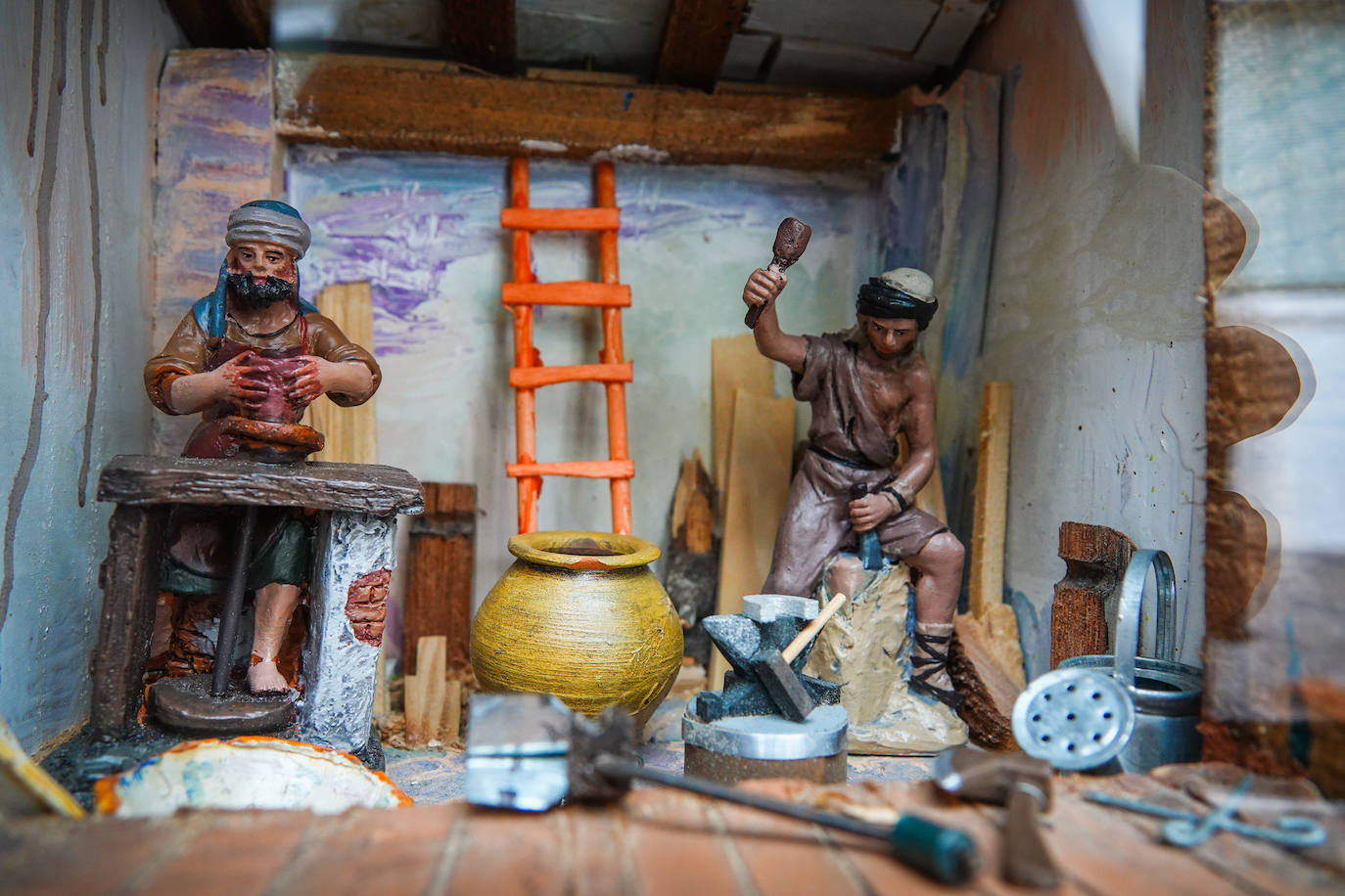 Fotos: Así es el belén repartido por las casas de Víznar