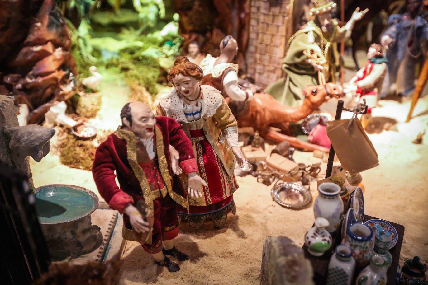 Belén napolitano de la hermandad del Vía Crucis. 