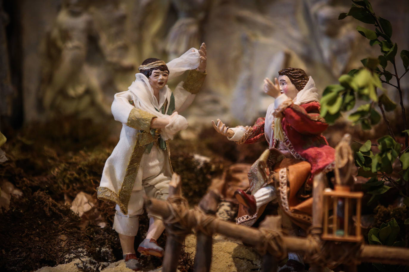 Belén napolitano de la hermandad del Vía Crucis. 