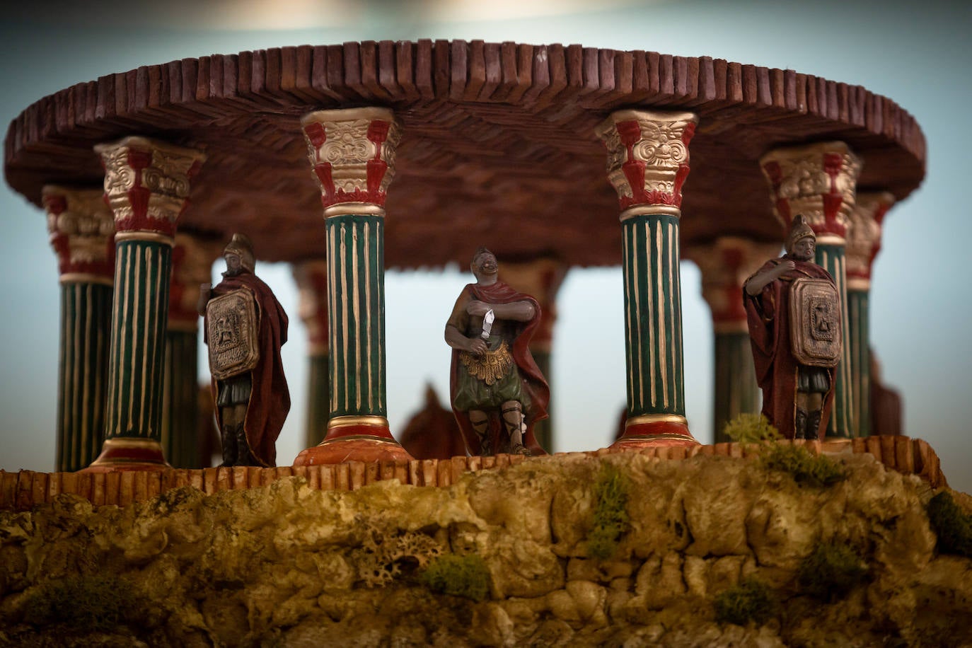 Uno de los tres palacios del belén de la Federación de Caseteros. 