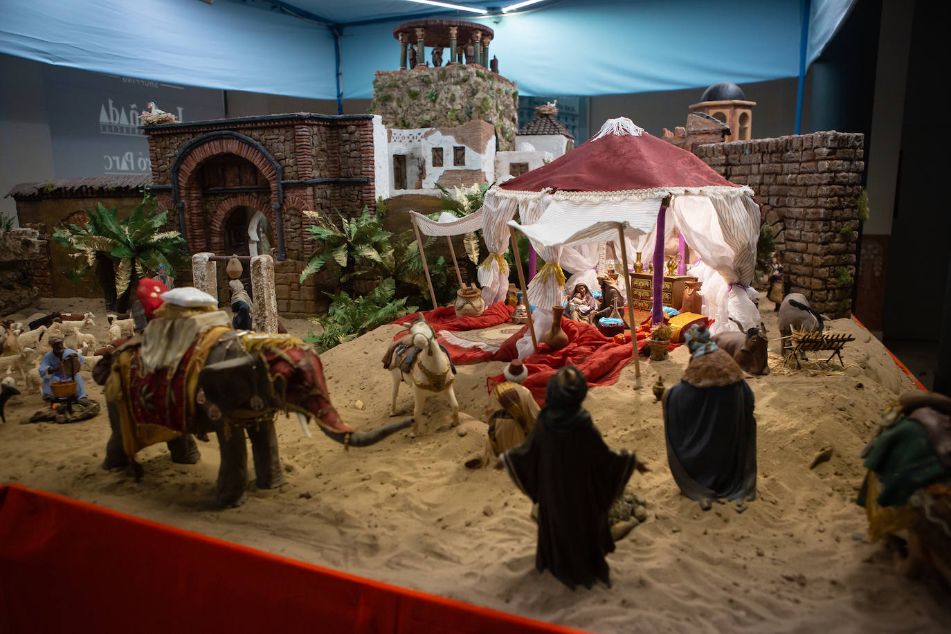 Uno de los tres palacios del belén de la Federación de Caseteros. 