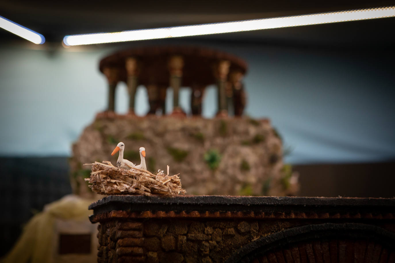 Uno de los tres palacios del belén de la Federación de Caseteros. 