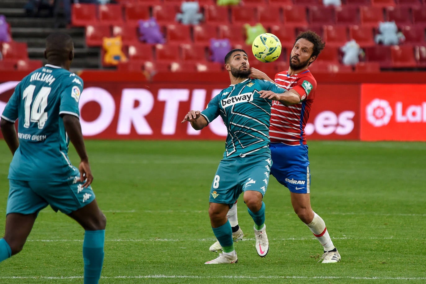 Germán, única novedad en la alineación respecto a Elche, sujeta a Fekir.