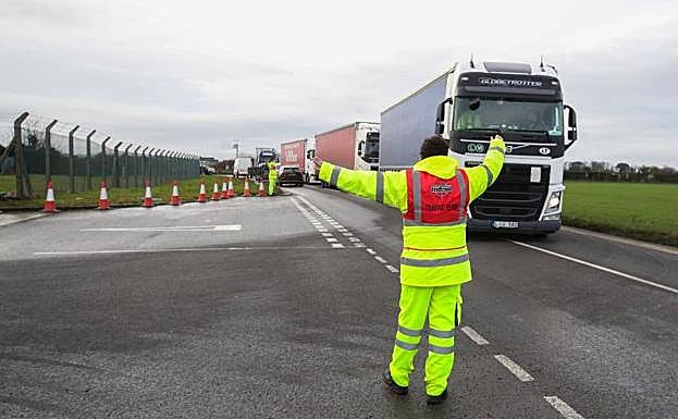Desvío de camiones hacia Manston.