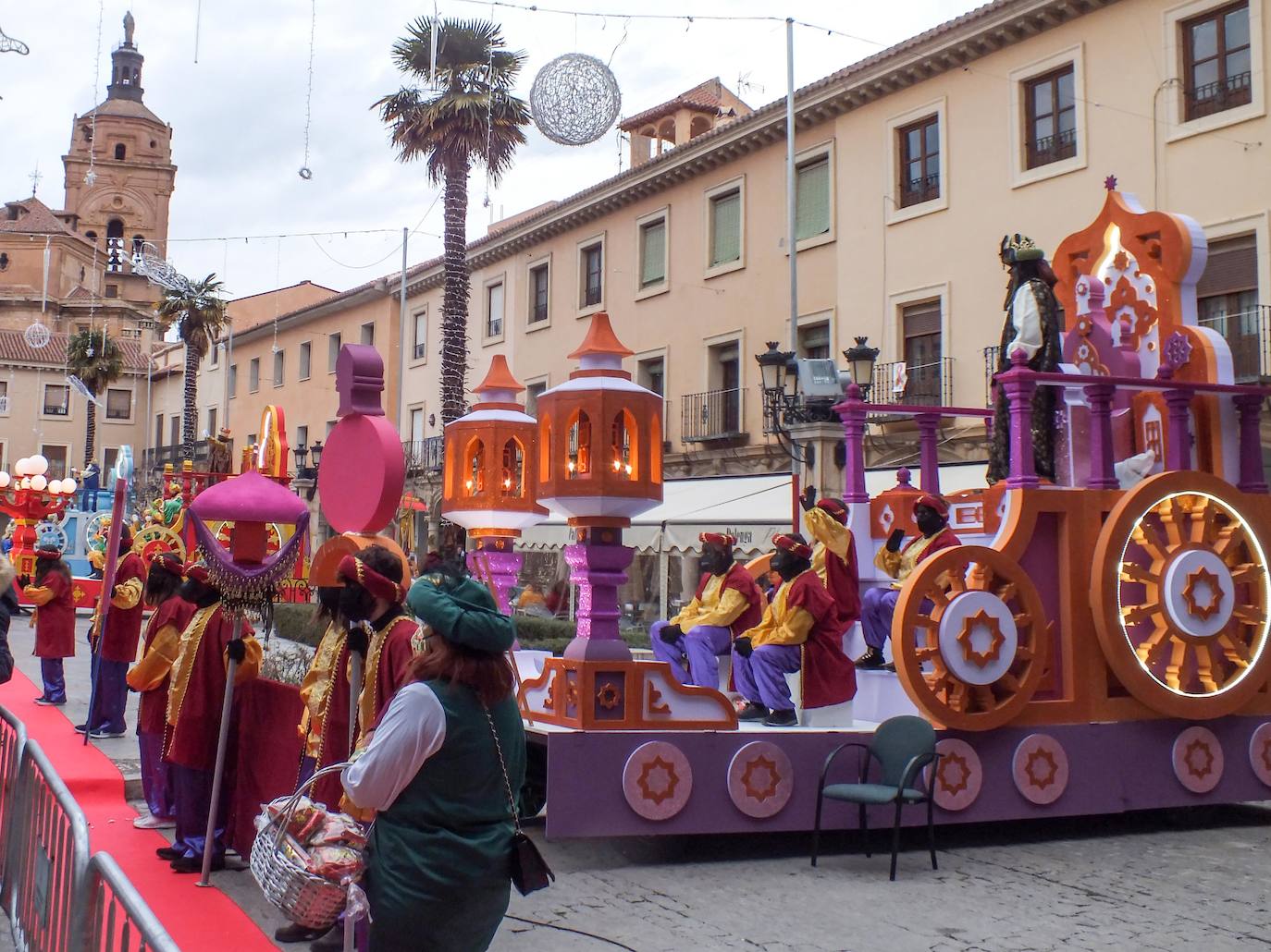 La carroza del rey Baltasar en Guadix.
