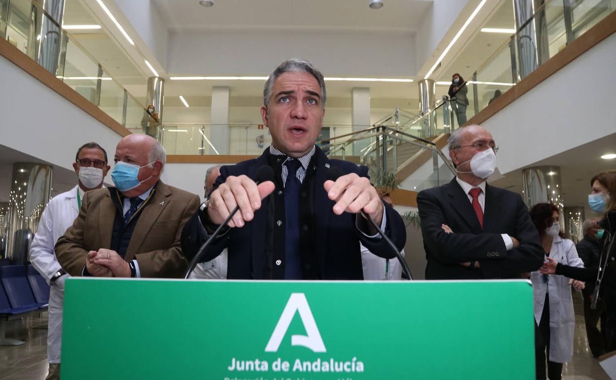 El consejero de la Presidencia, Interior y Administración Pública de la Junta de Andalucía, Elías Bendodo,, en una foto reciente.