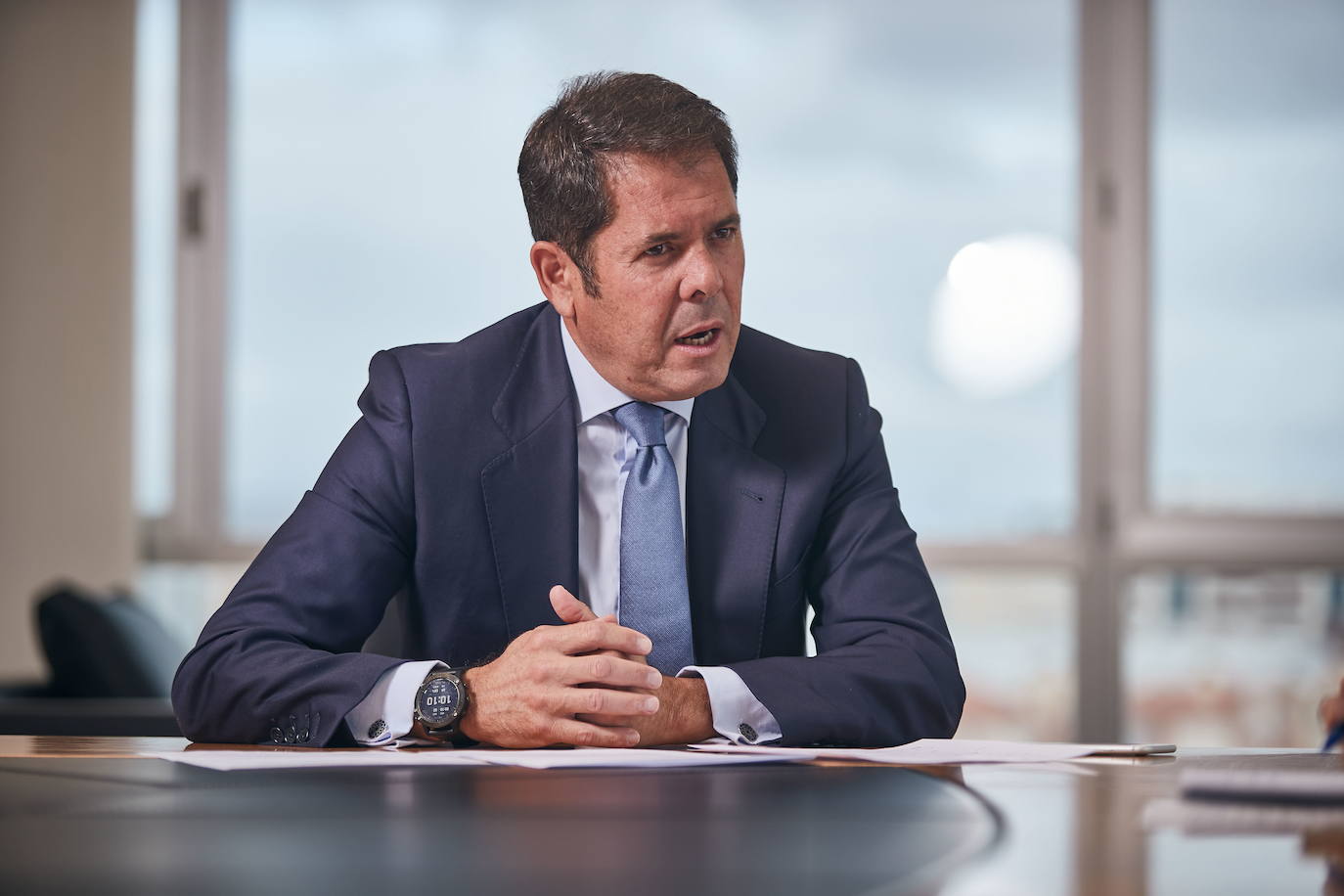 El presidente de la CGE y la Cámara de Comercio de Granada, Gerardo Cuerva. 