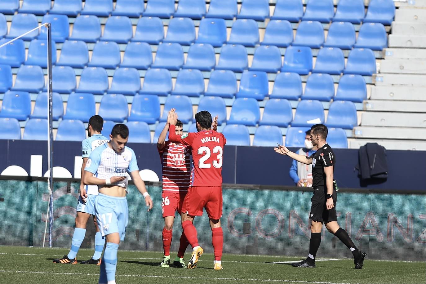 Las mejores imágenes del Málaga-Granada en La Rosaleda