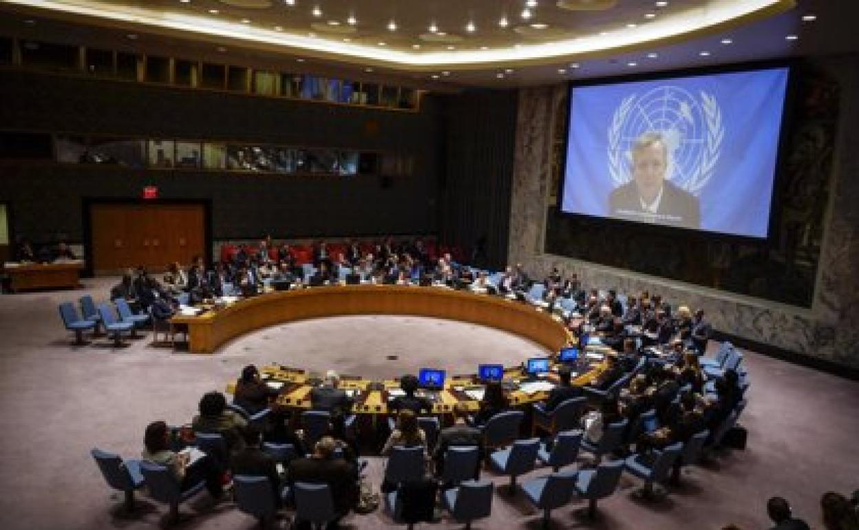 Reunión del Consejo de Seguridad de la ONU, en una imagen de archivo.