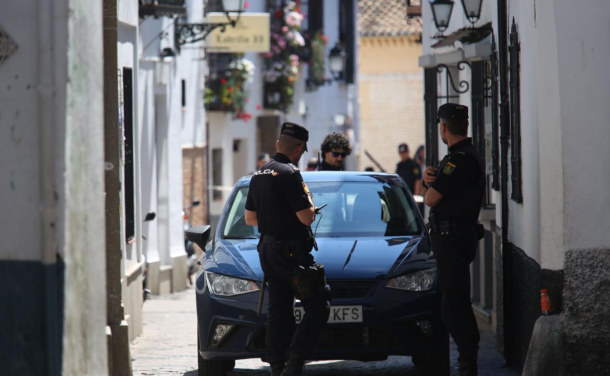 Policía Nacional vigila el Albaicín 