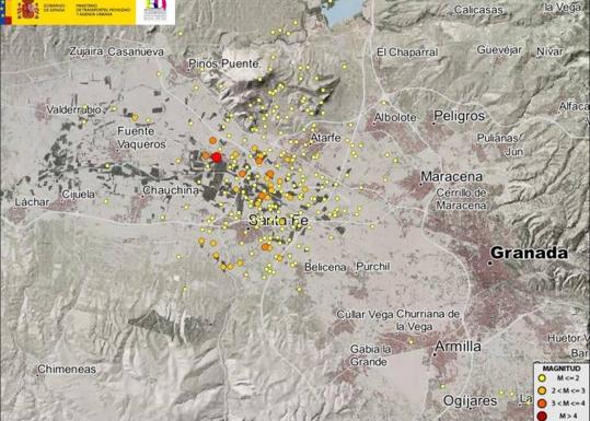 Atarfe y Santa Fe han sufrido cerca de 300 terremotos en menos de dos meses