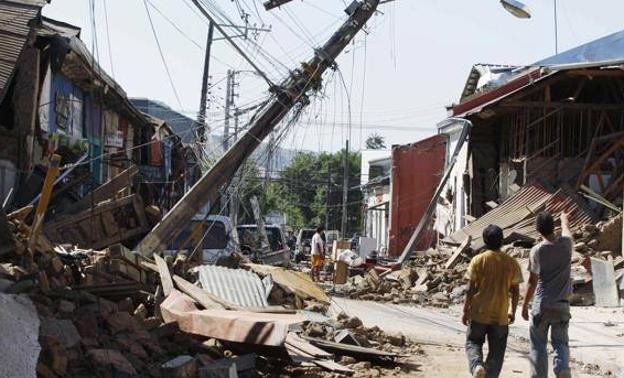 Así quedó la ciudad de Talca en 2010, a causa del terremoto que sacudió Chile en febrero de aquel año.