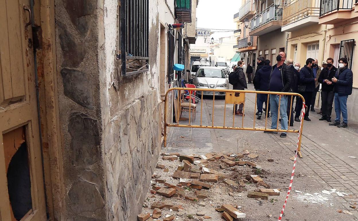 Daños producidos por los episodios sísmicos en Granada. 