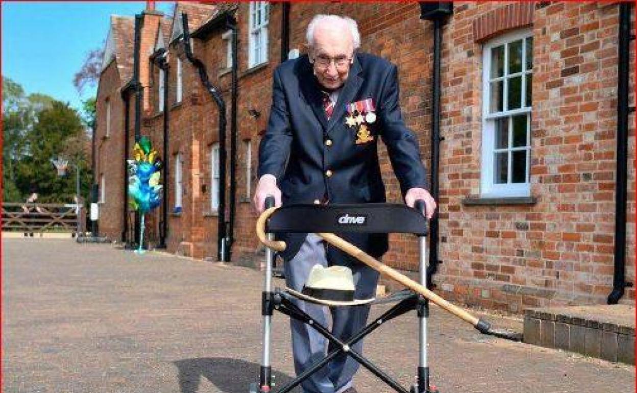 Thomas Moore durante la prueba en 2020. 