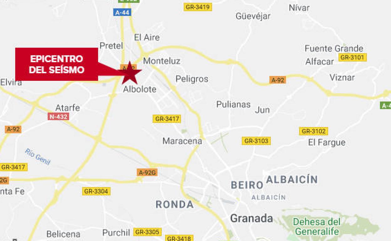 El de mayor magnitud ha sido en Albolote, de 2,3.