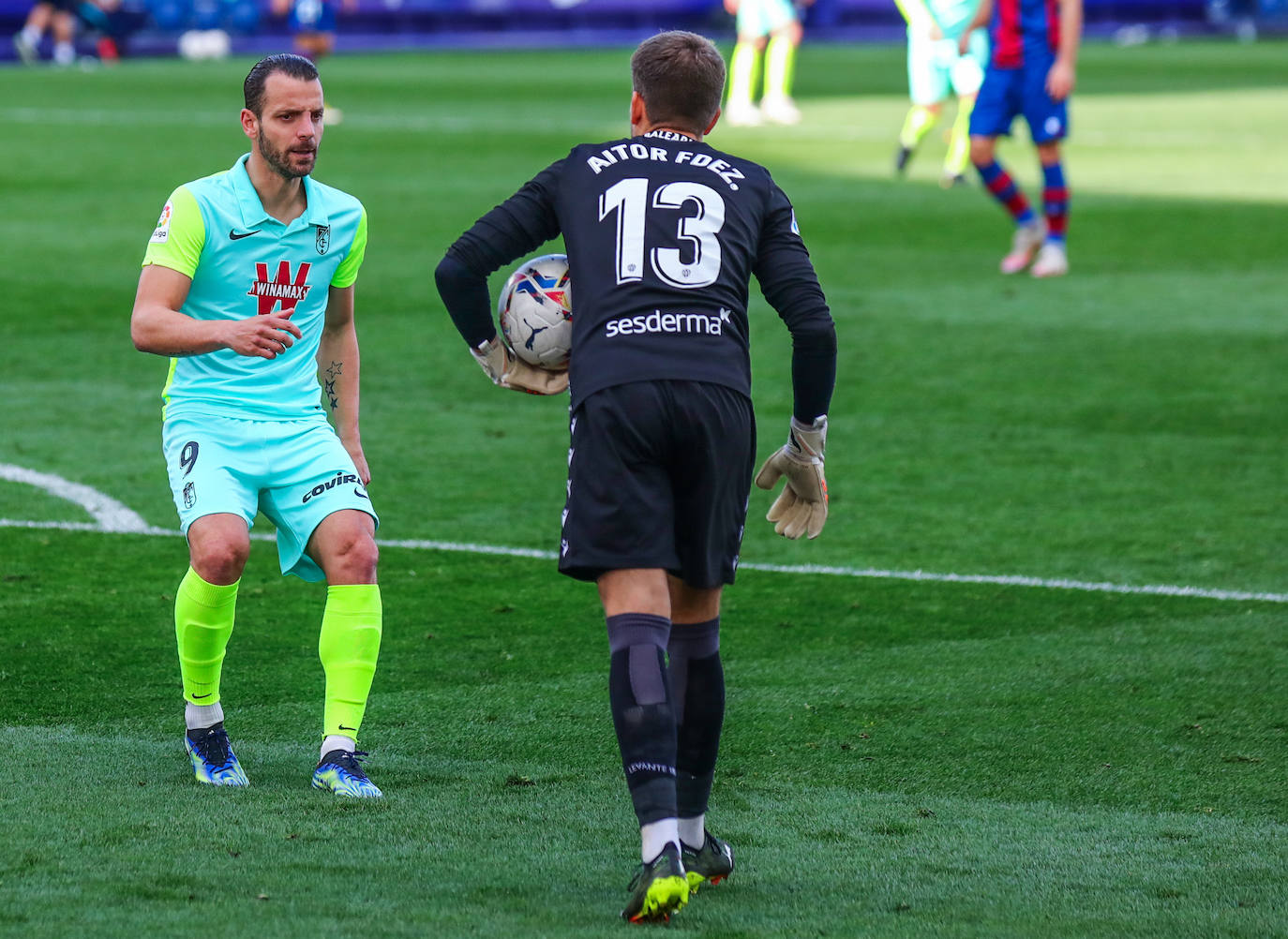 Las jugadas más interesantes del partido entre el Levante y el Granada