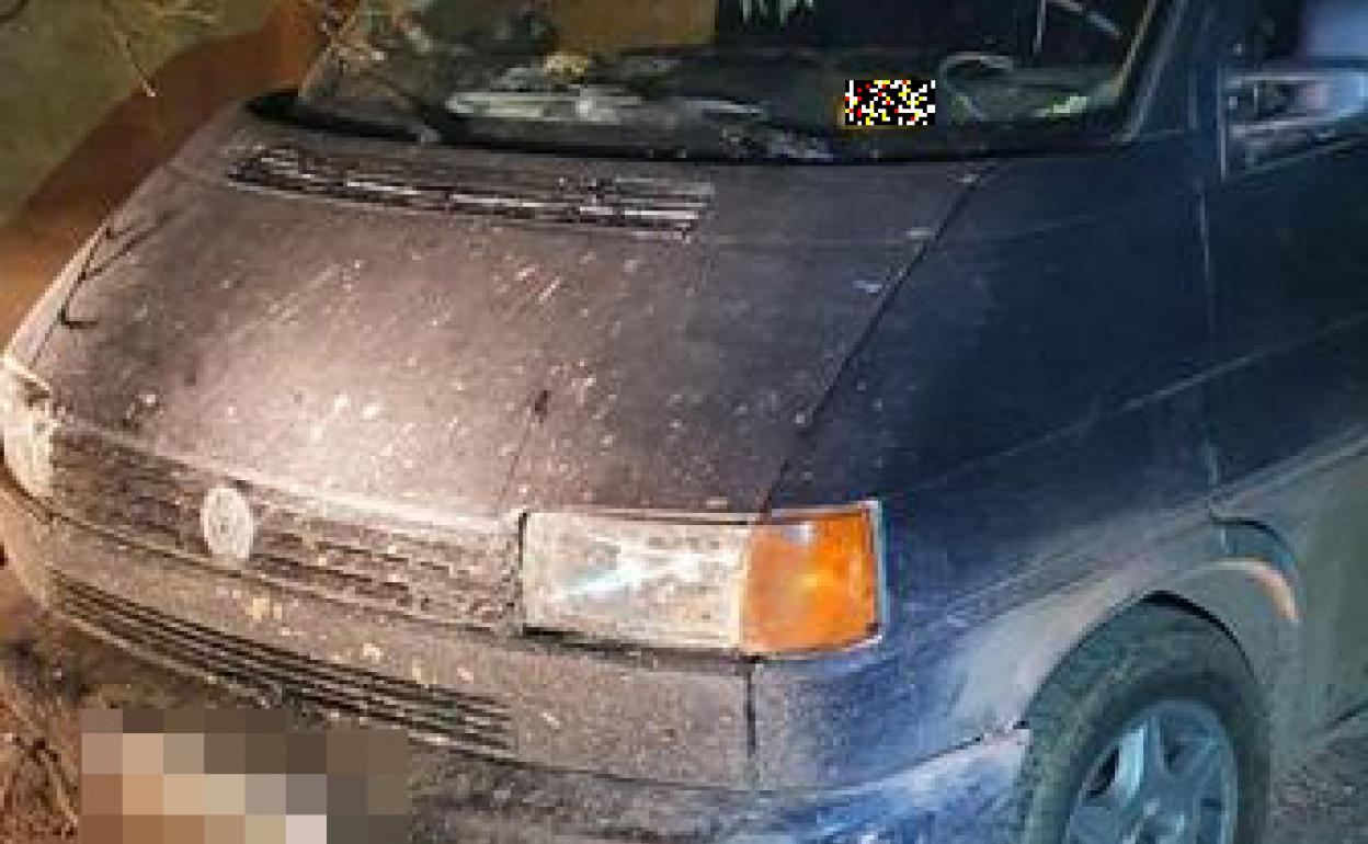 Furgoneta con la que realizaron los robos. 