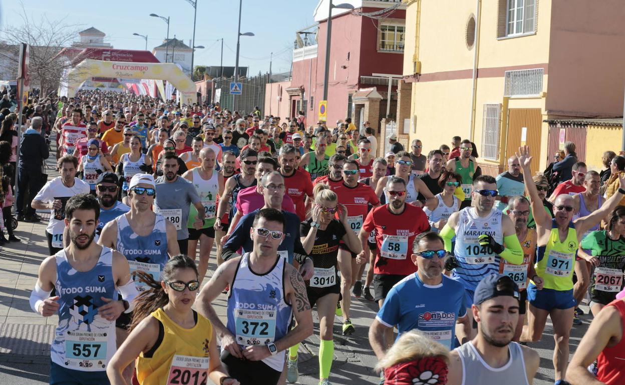 La carrera de Armilla en la XXXIII edición del GPF, suspendida a causa de la pandemia..