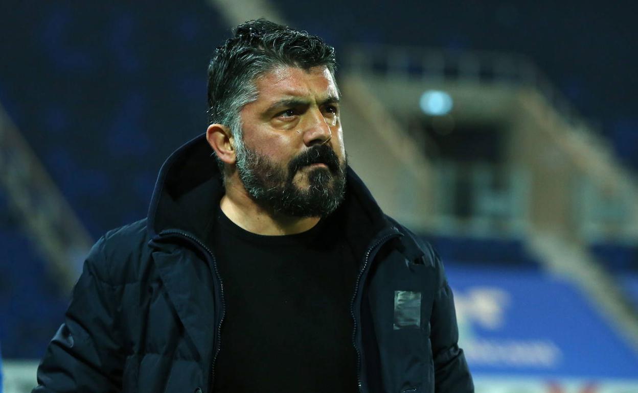 Gennaro Gattuso, en un partido reciente del Nápoles en la Liga italiana. 