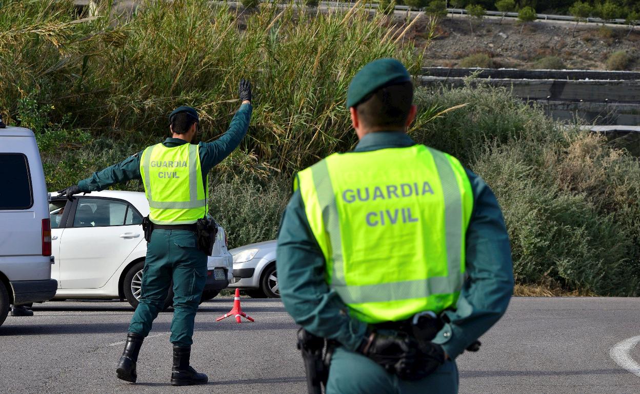 Casi atropella a un guardia civil con un coche robado en Granada, huye y lo encuentran escondido en unos matorrales