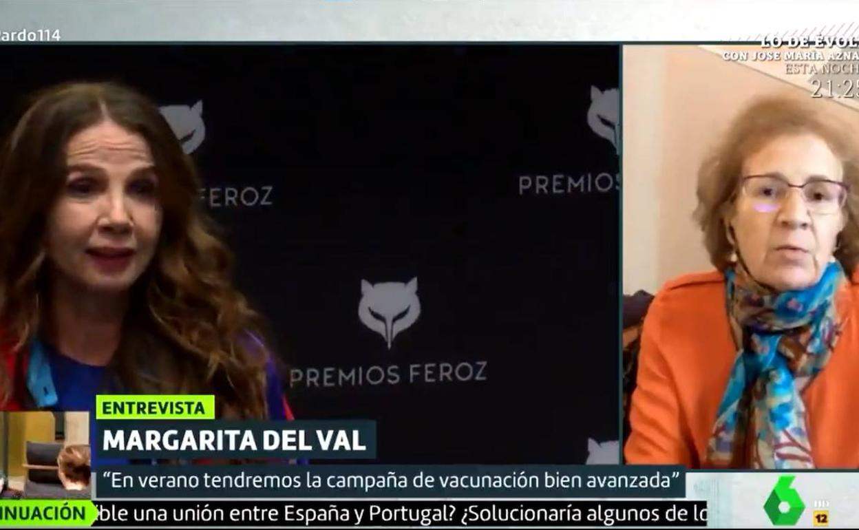 Margarita del Val, durante su intervención en el progama Liarla Pardo. 