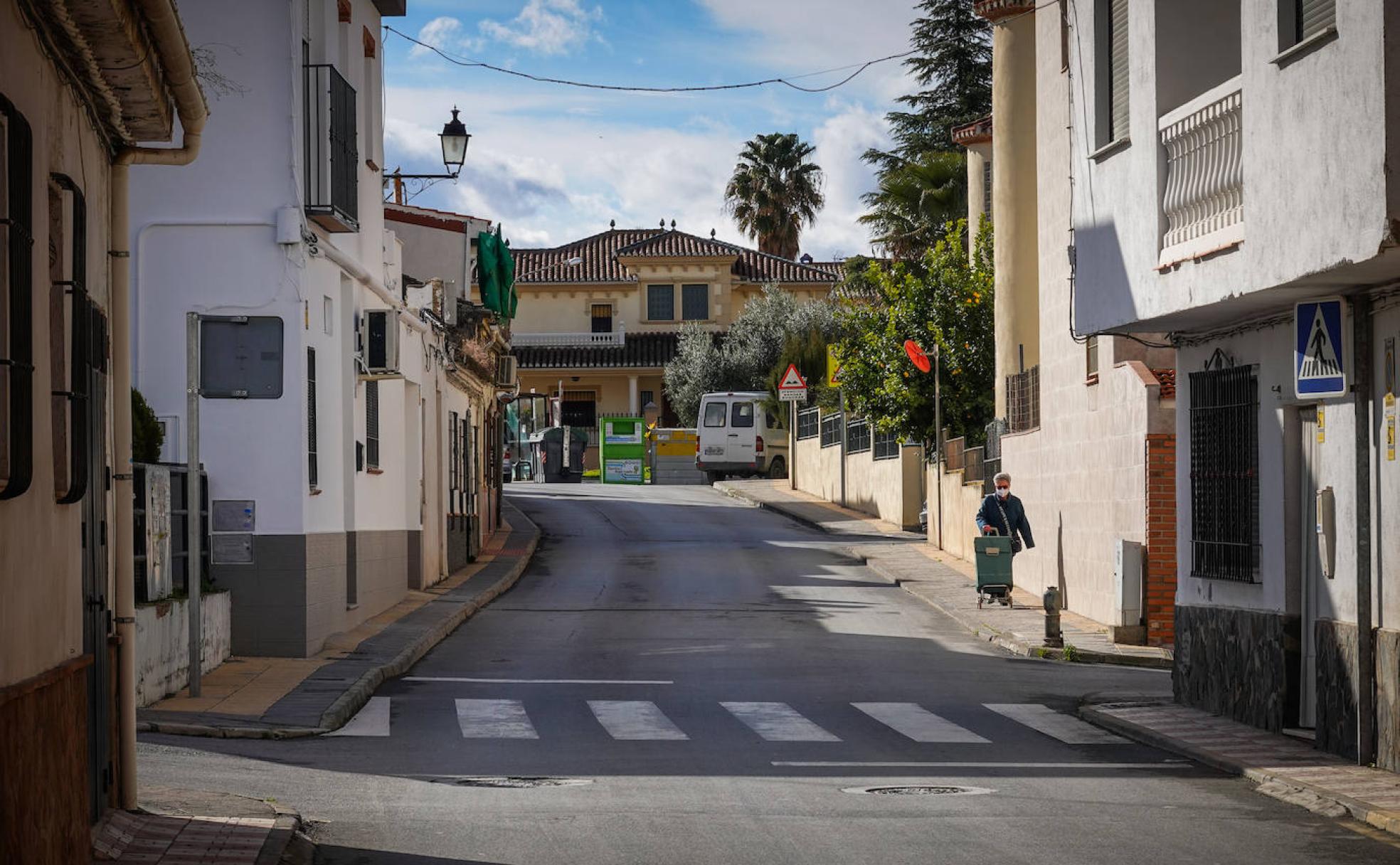 La calle de Purchil donde tuvo lugar el suceso el 6 de noviembre de 2018. 