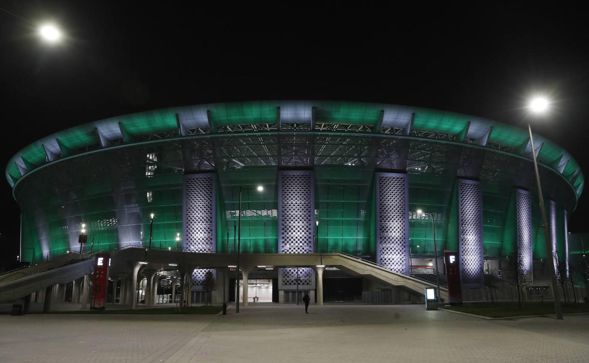 Vista exterior del Puskas Arena. 