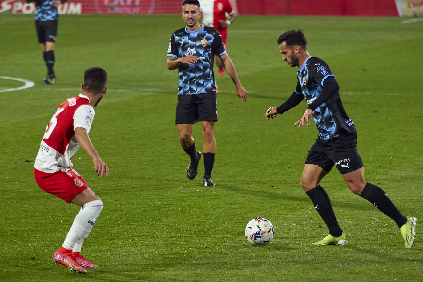 Lance del partido disputado ayer en Montilivi.